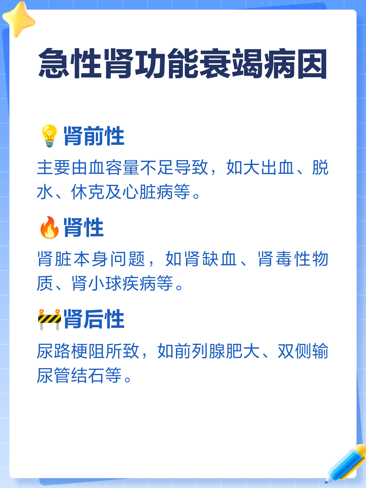 急性肾功能衰竭,病因原来有这么多!😮